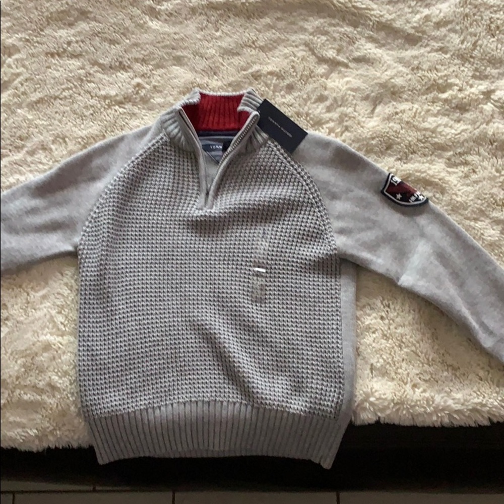 Tommy Hilfiger youth half zip sweater